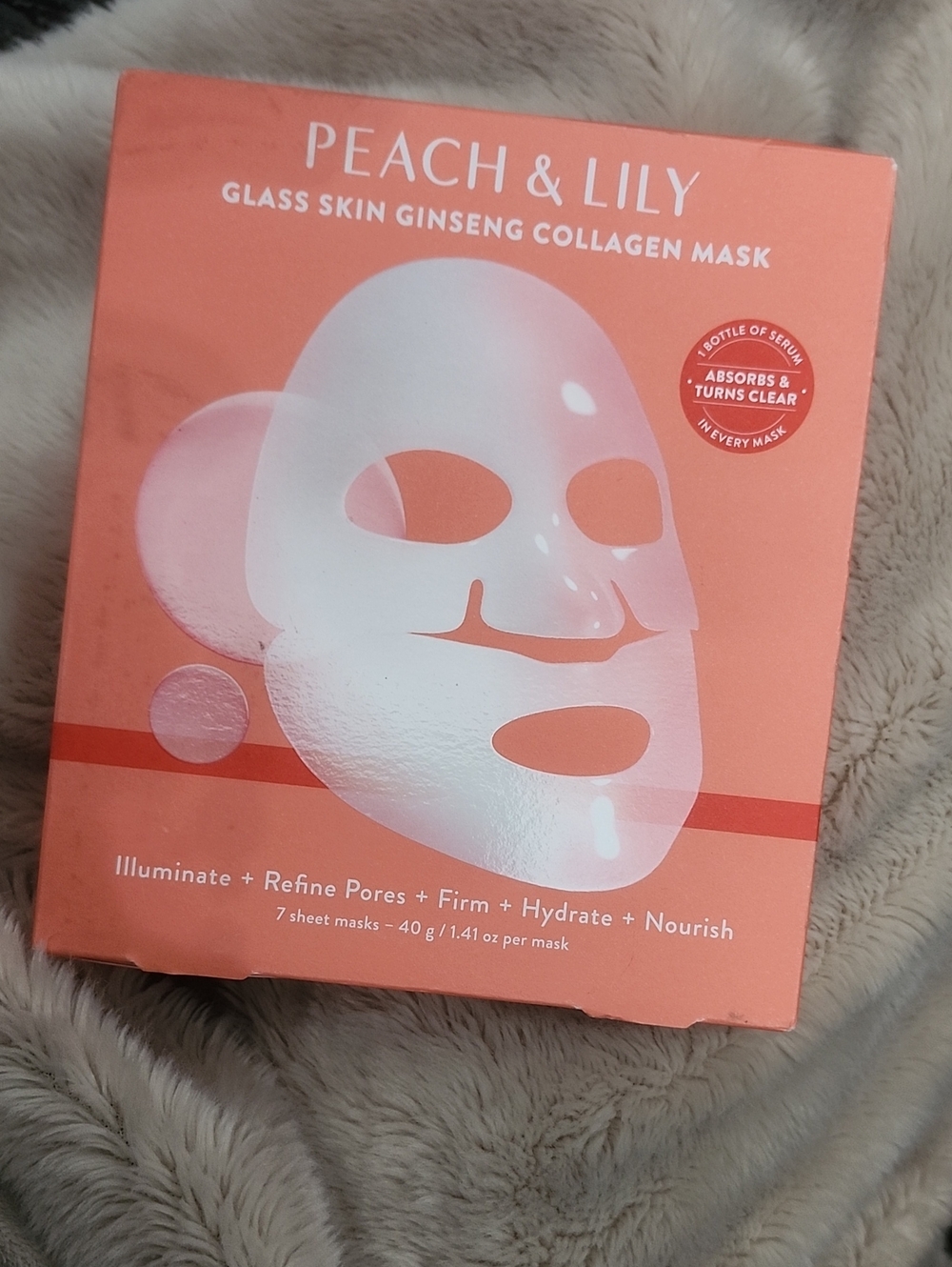 Peach & Lily Glass Skin Ginseng Collagen Mask — Peach